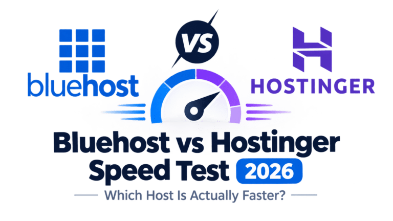 Bluehost vs Hostinger Speed Test 2026: Which Host Is Actually Faster?
