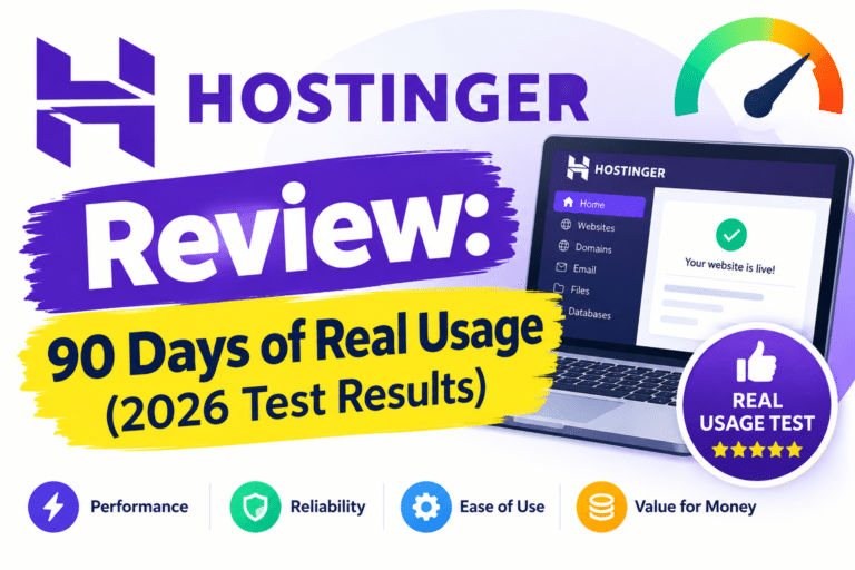 Hostinger Review: 90 Days of Real Usage (2026 Test Results)