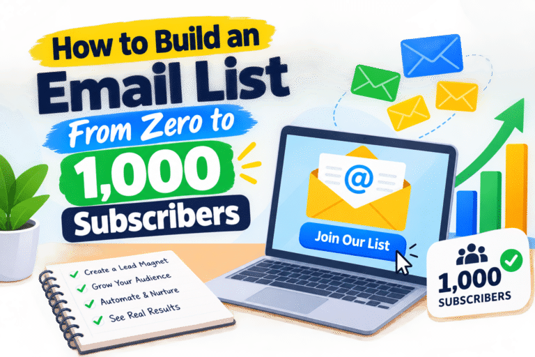 How to Build an Email List From Zero to 1,000 Subscribers