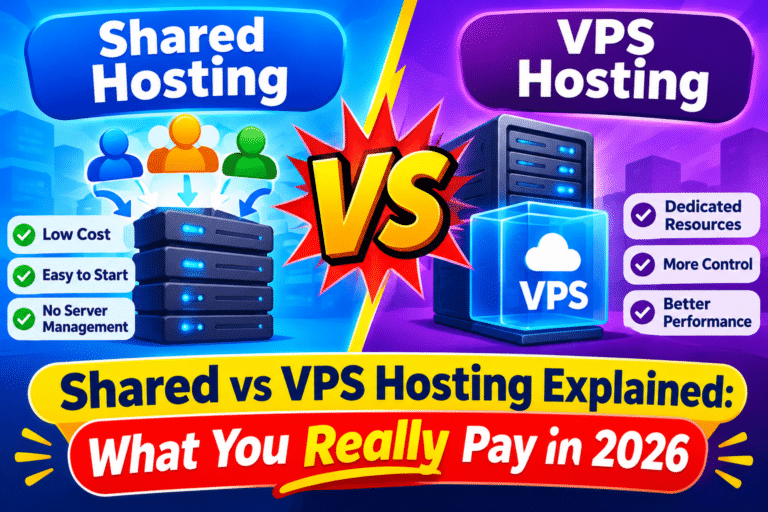 Shared vs VPS Hosting Explained: What You Really Pay in 2026